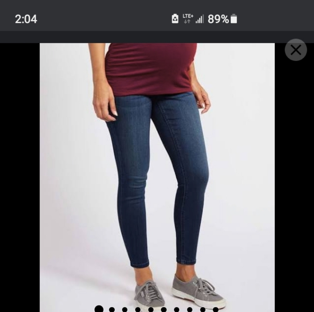 NWT WENDY BELLISSIMO MATERNITY STRETCH JEAN SIZE L